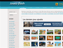 Tablet Screenshot of jouez-flash.com